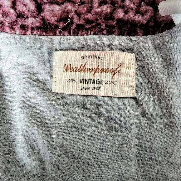 Weatherproof Vintage 1/4 Zip Maroon Teddy Pullover | Women's Medium - Picture 7 of 11